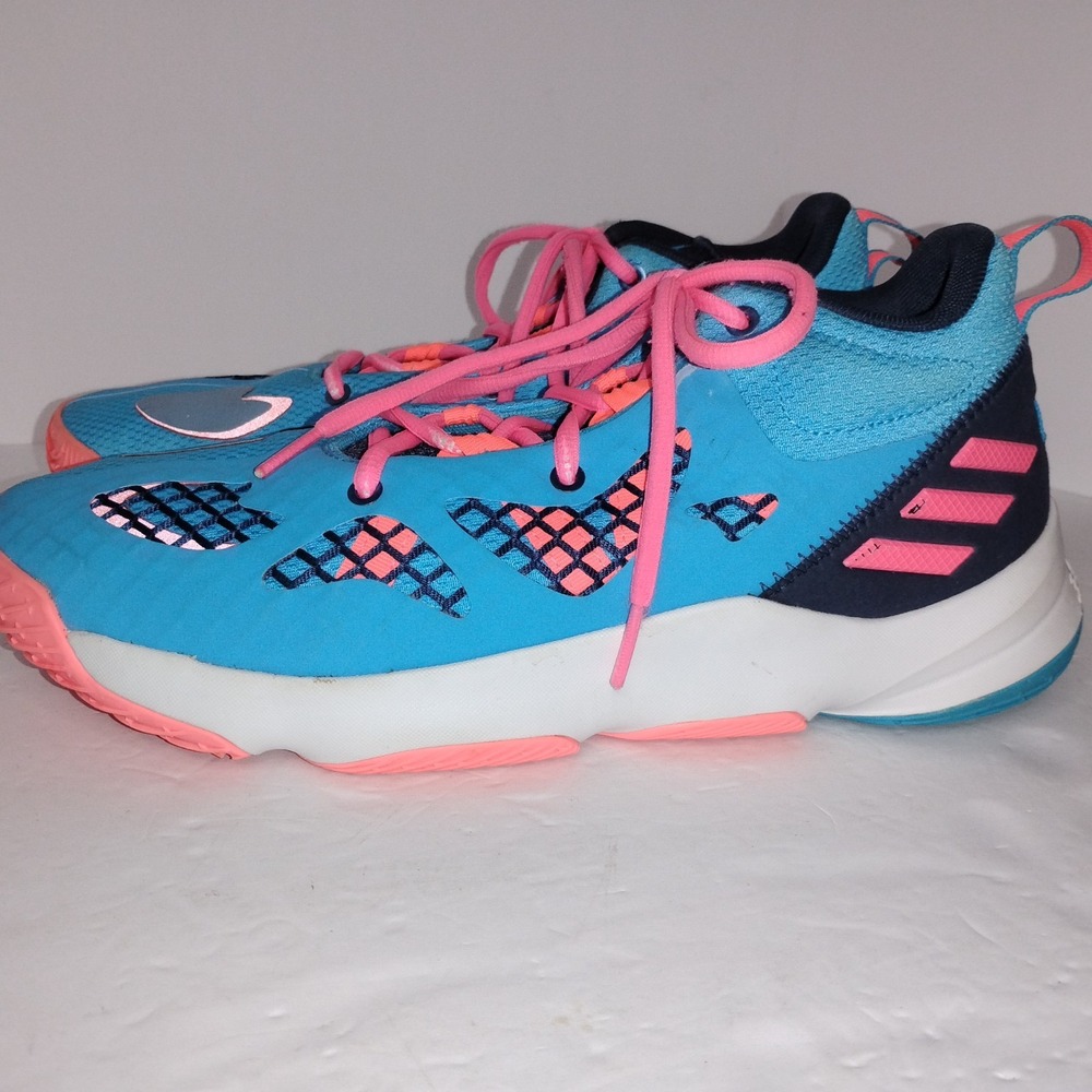 Adidas PRO N3XT 2021  GY2876 Men's BASKETBALL blue/pink Size 8‎ Shoes